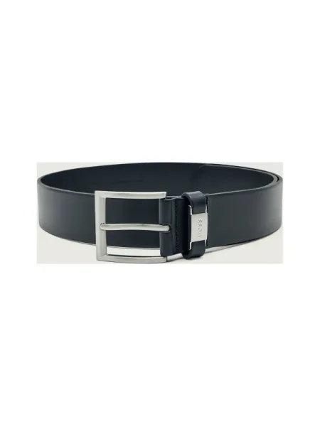 BOSS BLACK Curea de piele Connio negru