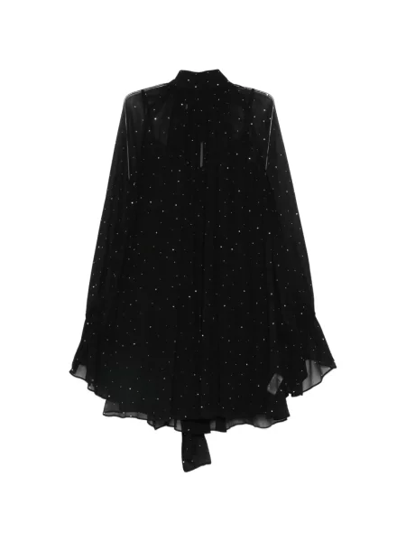 Rochie mini Staud cu legături de costum mini negru