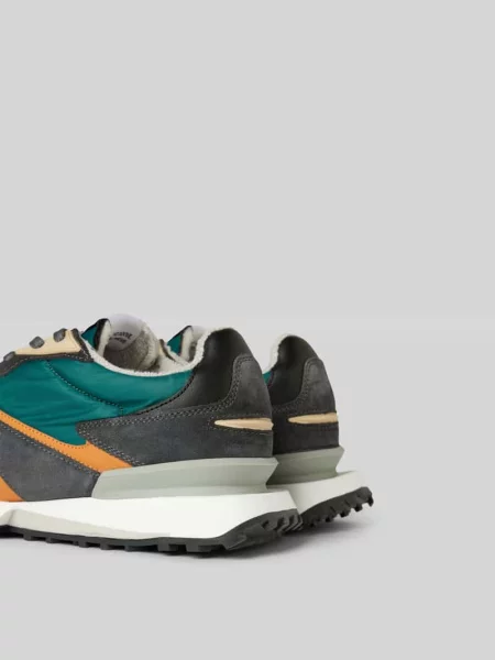 Sneakersy z wyhaftowanym logo Ghoud zielone