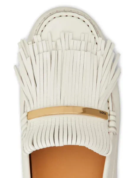 Pantofi loafer Tod's din piele alb