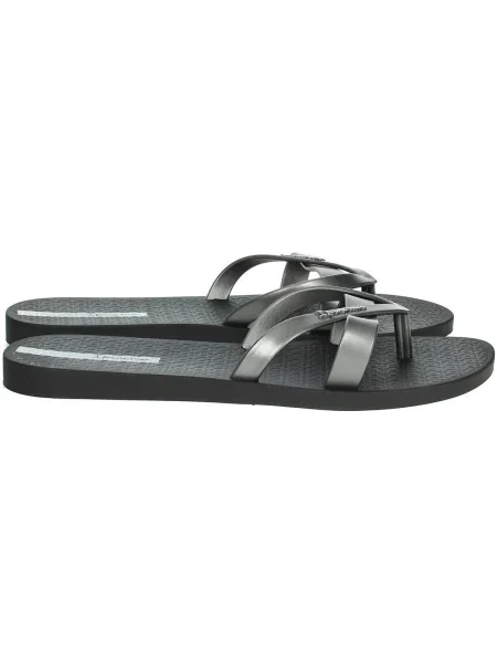 Női flip-flop papucsok Ipanema Kirei black/silver. Méret: 37 EU fekete