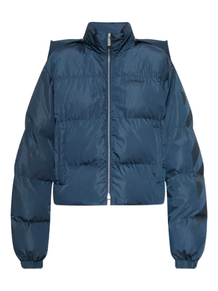 Geacă Off-white cu imagine alb