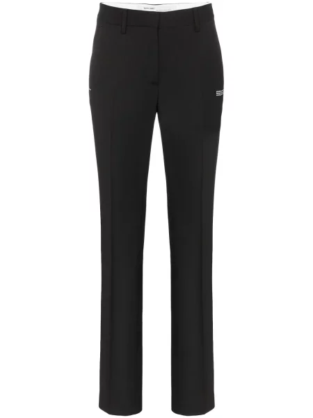 Pantaloni Off-white alb