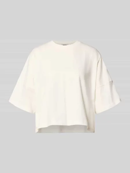 Pudełkowy krój T-shirt z opuszczonymi ramionami Model KUSIA' Drykorn biała