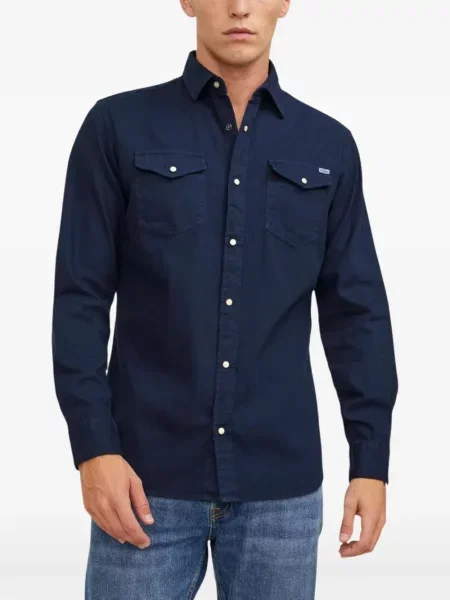 Lung cămașă Jack & Jones albastru