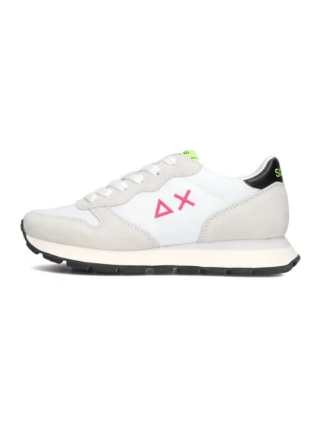Sneakersy Sun68 zamszowe białe
