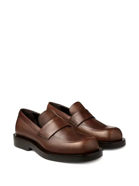 Pantofi loafer Jimmy Choo din piele maro