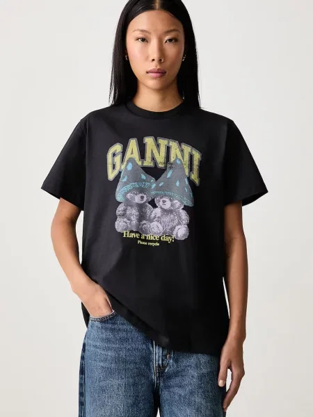 GANNI Teddy Mushrooms tricou din pentru femei