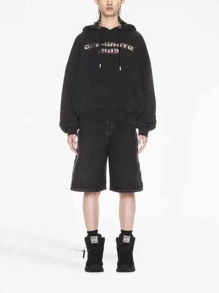 Hanorac cu glugă Off-white alb