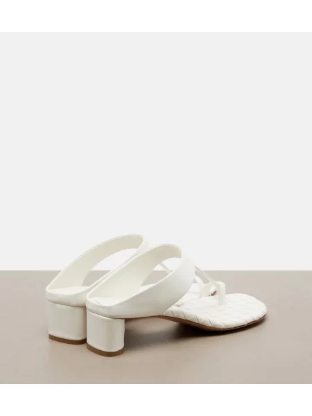 Kožené tangá Bottega Veneta biela