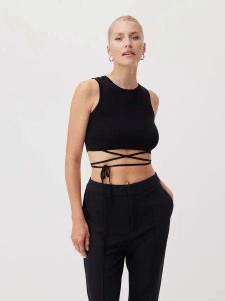 LeGer by Lena Gercke Top brodat Leany' negru