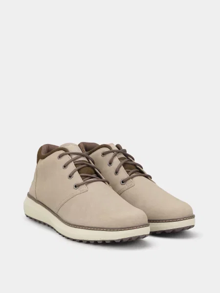 Ботинки Timberland из нубука серые