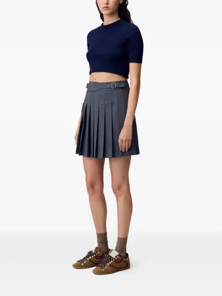 Fusta plisata Claudie Pierlot plisată gri