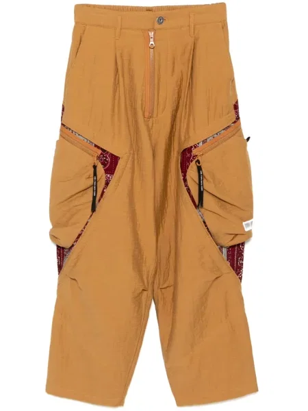 Pantaloni cargo Mostly Heard Rarely Seen cu model paisley