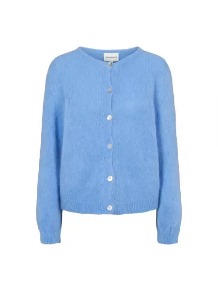 Kardigan American Dreams z alpaki niebieski