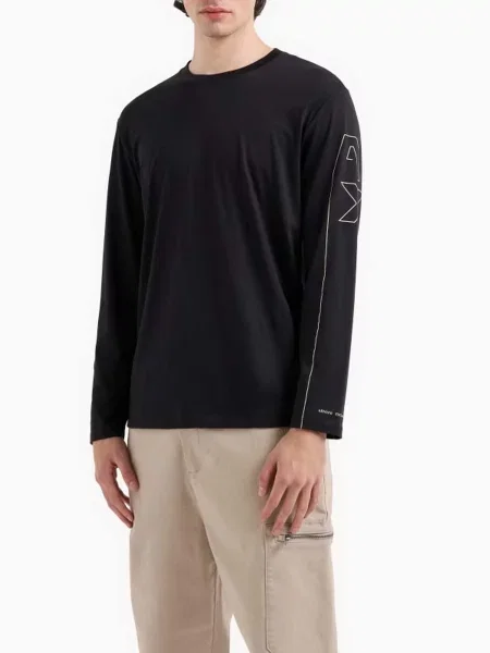 Лонгслів Armani Exchange чорний