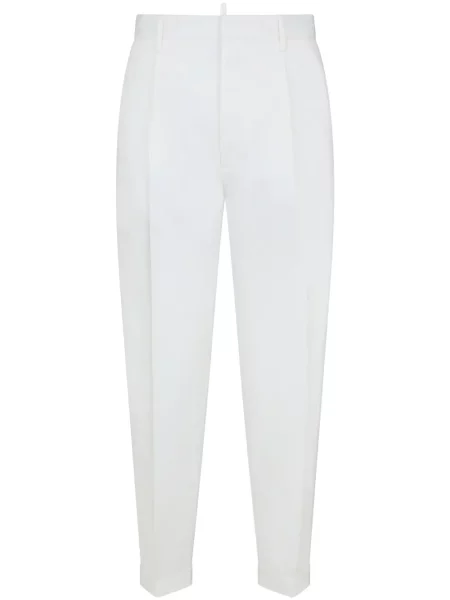 Cropp pantaloni Dsquared2 plisate alb