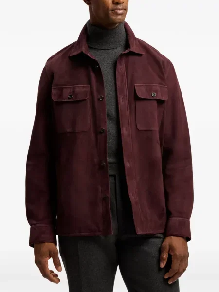 Велурено яке Ralph Lauren Purple Label червено