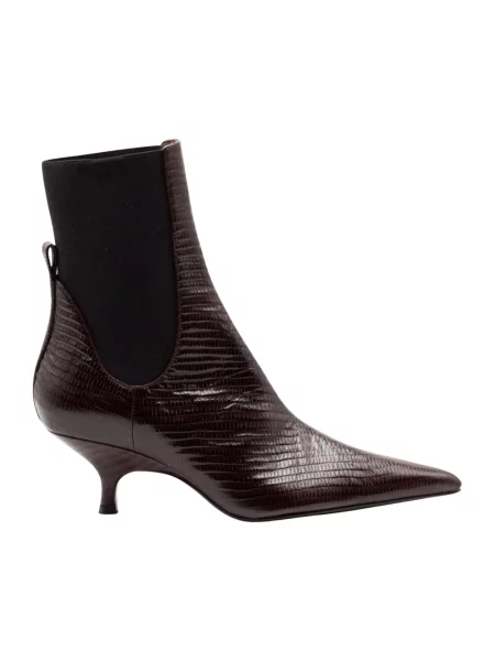 Buty do kostki Gia Borghini skórzane brązowe