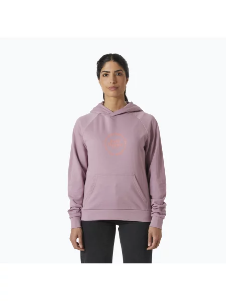 Bluza Helly Hansen Core Graphic Hoodie purple clay różowa