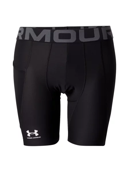 UNDER ARMOUR Sportovní kalhoty šedá / černá bílá