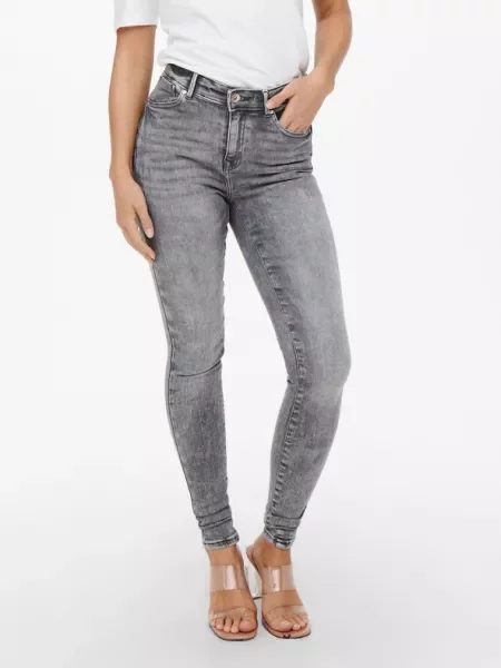 ONLY Power Jeans Grey γκρι