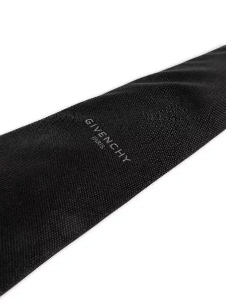 Cravată Givenchy de mătase cu imagine negru