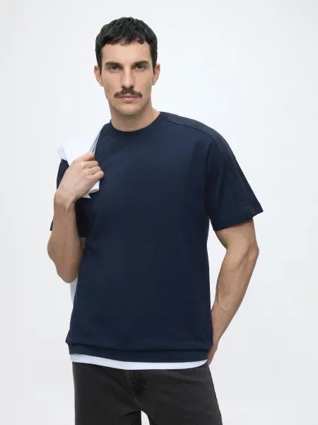 Calvin Klein Jeans Tričko námornícka modrá