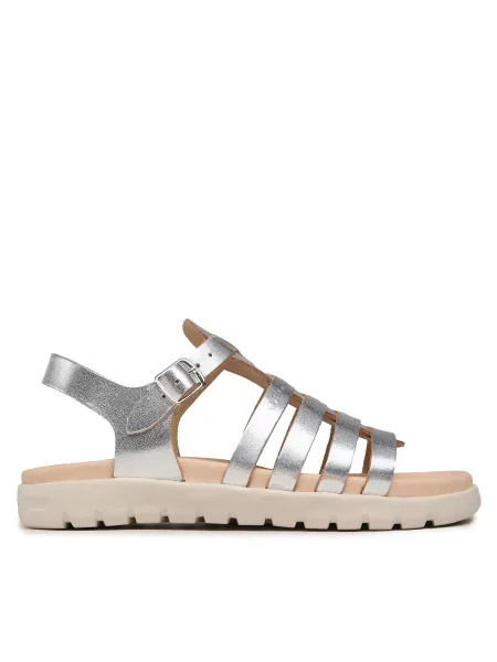 Σανδάλια Geox J Sandal Soleima Gir D Ασημί