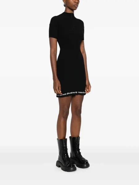 Rochie midi Alexander Wang până la genunchi de costum negru