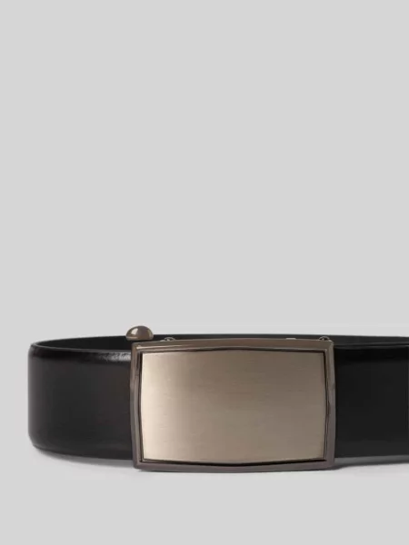 Pasek skórzany ze sprzączką zaciskową model KOPPEL BASIC' Lloyd Men's Belts czarny