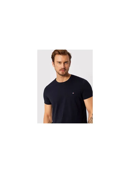 Tommy Hilfiger Póló Core Stretch Slim Fit sötétkék