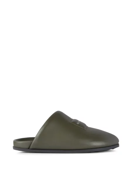 Papuci tip mules Givenchy din piele verde
