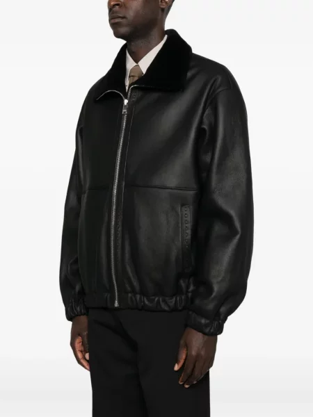 Geanta de piele Fendi negru