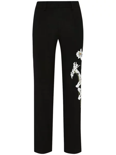 Pantaloni Oscar De La Renta negru