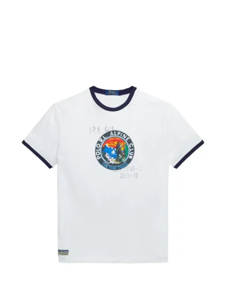 Tricou polo Polo Ralph Lauren cu autograf cu 5 buzunare în carouri gri