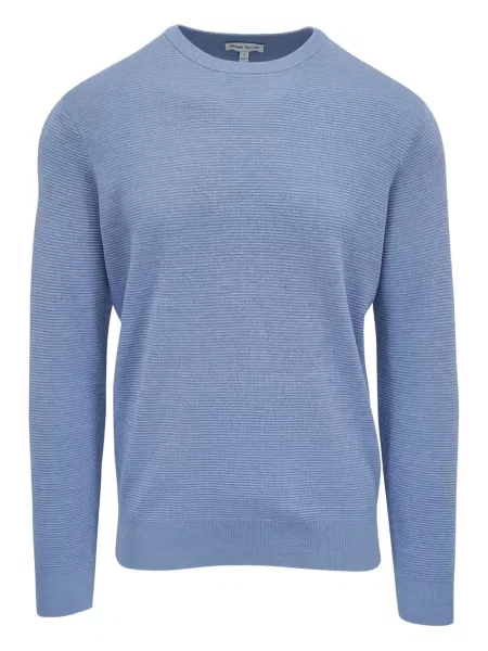 Žebrovaný svetr Peter Millar modrý