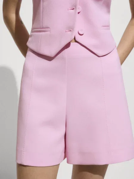 MANGO Шорти Світло-рожевий рожеві