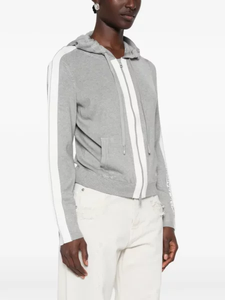 Ριγέ hoodie Elisabetta Franchi με σχέδιο γκρι