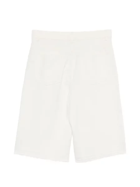 Pantaloni scurți din denim James Perse alb