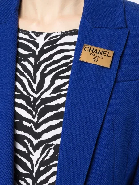 Brož Chanel Pre-owned s autogramem zlatá