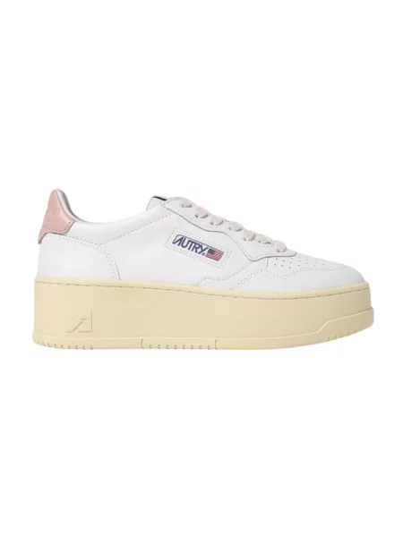Sneakersy Autry na platformie białe