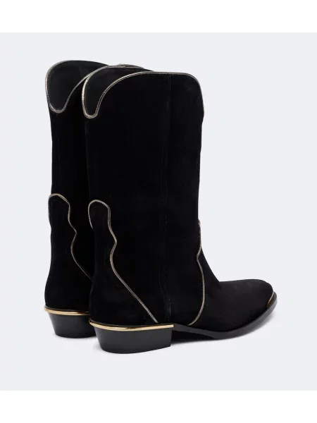 Botine Isabel Marant din piele de căprioară negru