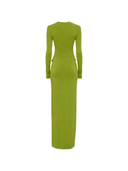 Rochie maxi Nanushka lungă de costum verde