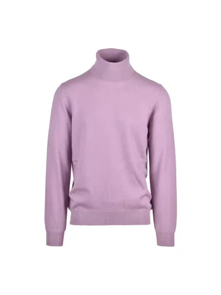 Sweter z golfem Alpha Studio różowy