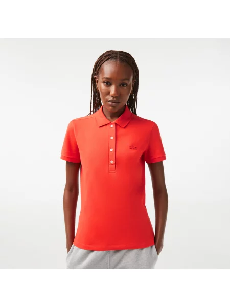 Lacoste поло Slim Fit червоне