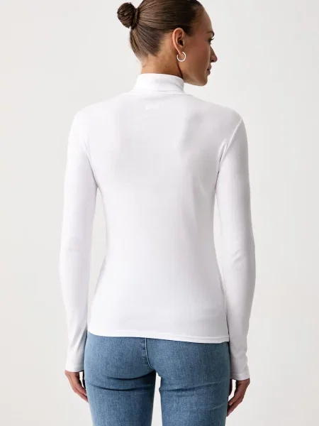 United Colors of Benetton tričko s dlhým rukávom dámske biela