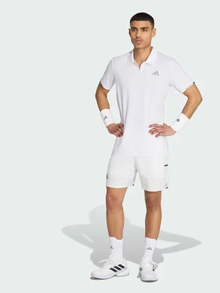 Поло Adidas белое