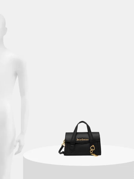 Juicy Couture чанта crossbody дамска от имитация на кожа Lily черно
