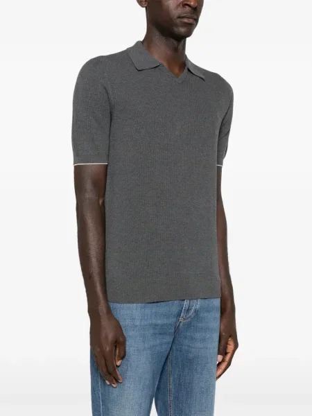 Tricou Brunello Cucinelli gri